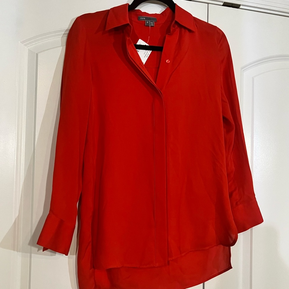 Vince button down top